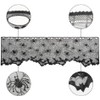 Gothic Black Lace BAT SPIDER LAMP SHADE COVER Topper Valance