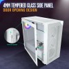 VETROO AL800 White Full Tower PC Case with WHITE 3x