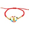 Gold Plated Virgin Mary Colorful Heart Adjustable Bracelet Virgen De