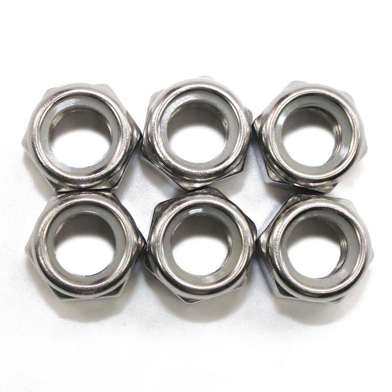 50 PCS 5/16-in 18-8 Stainless Steel Nylon Insert Lock Nut