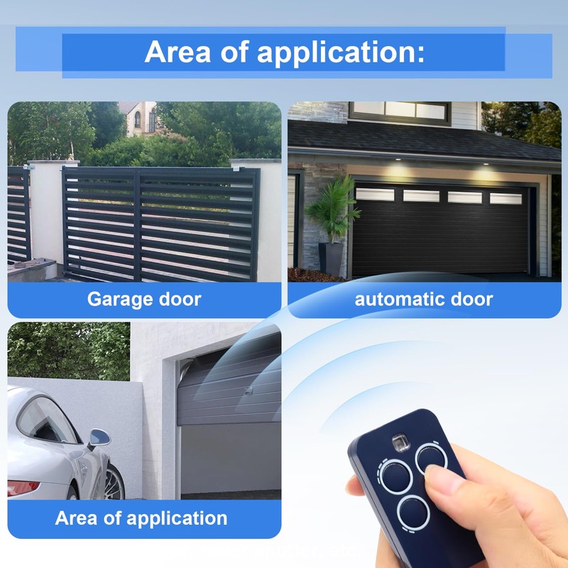 433.92 MHz Remote Control Garage Door, Pack of 3 Remote