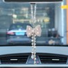 Lagnlnaoy Rhinestone Car Pendant Rear View Mirror Hanging Interior Styling