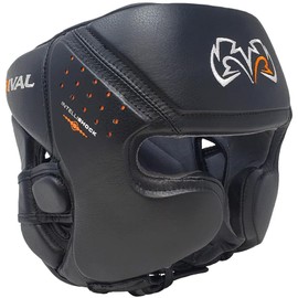 RIVAL Boxing RHG10 Intelli-Shock Headgear, D3O Front and Side Padding, Hook and Loop Back Adjustment with Lace on Top, and Anatomical Rear Head Pad Every Time