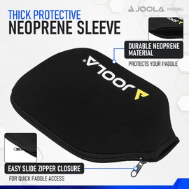 JOOLA Elongated Pickleball Paddle Cover - Neoprene Sleeve for JOOLA Ben Johns Hyperion and Long Pickleball Paddles - 11.25" Paddle Cover