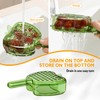 BOPOREAE Multifunctional Fruit and Vegetable Washing Bowl with Lid, Fruit
