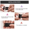 6-Pack Band keepers Compatible with Garmin Instinct/Instinct 2 Solar Watch