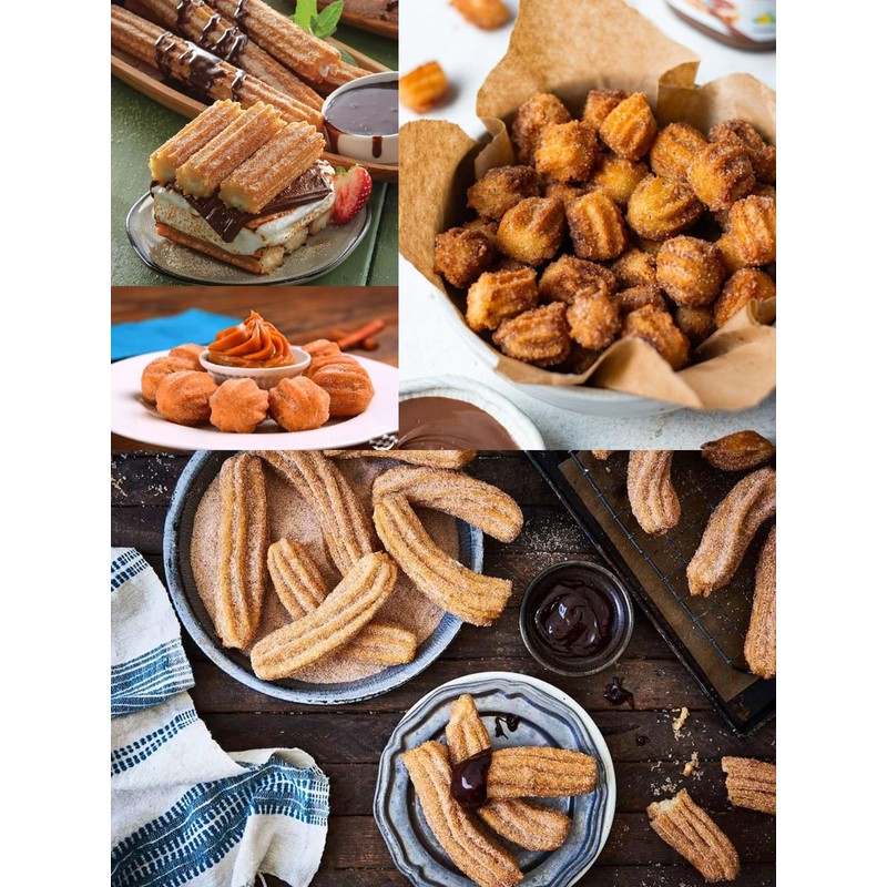 Churro Making Kit – 54 Pcs Large Piping Tips and