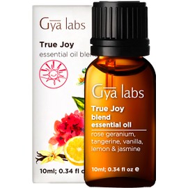 Gya Labs Joy Essential Oil Blend (10ml) - 100% Pure Therapeutic Grade, Natural Undiluted True Joy Essential Oil- Calming & Uplifting