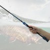 Carbon Fiber Light Weight Spinning Fishing Rod Telescopic Fish Stick(blue