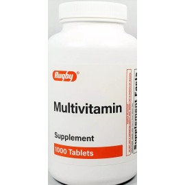 Rugby Multivitamin Vitamin Supplement 1000ct -Expiration Date 05-2026
