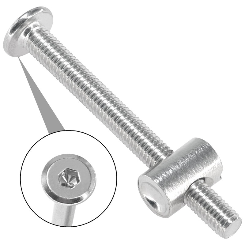 10 Sets of Furniture Connector Bolts and Barrel Nuts,Bed Bolt