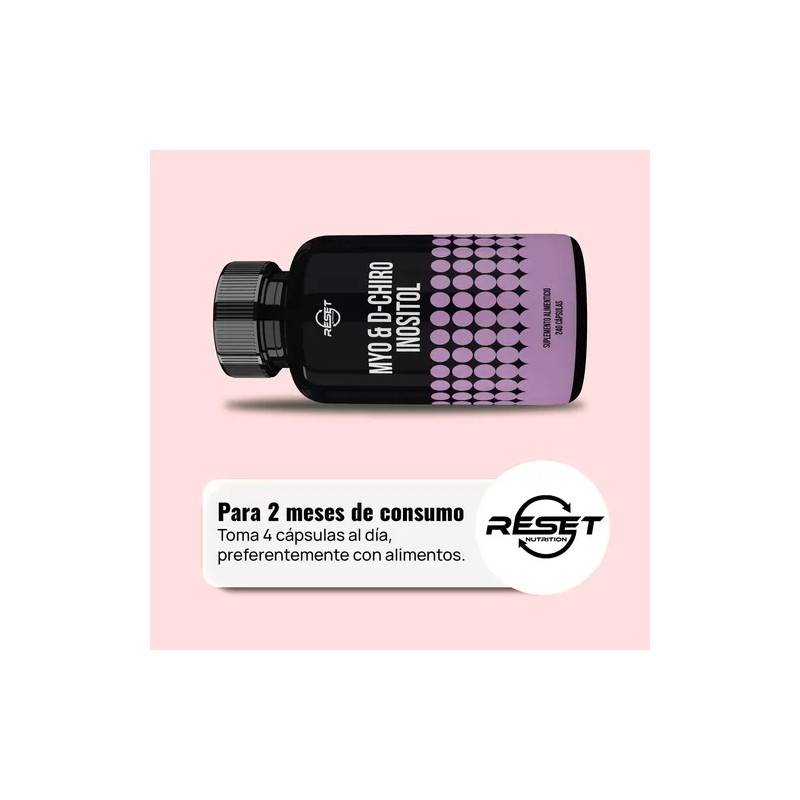 Reset Nutrition Myo Inositol Y D-chiro Salud Hormonal 240cáp Sabor