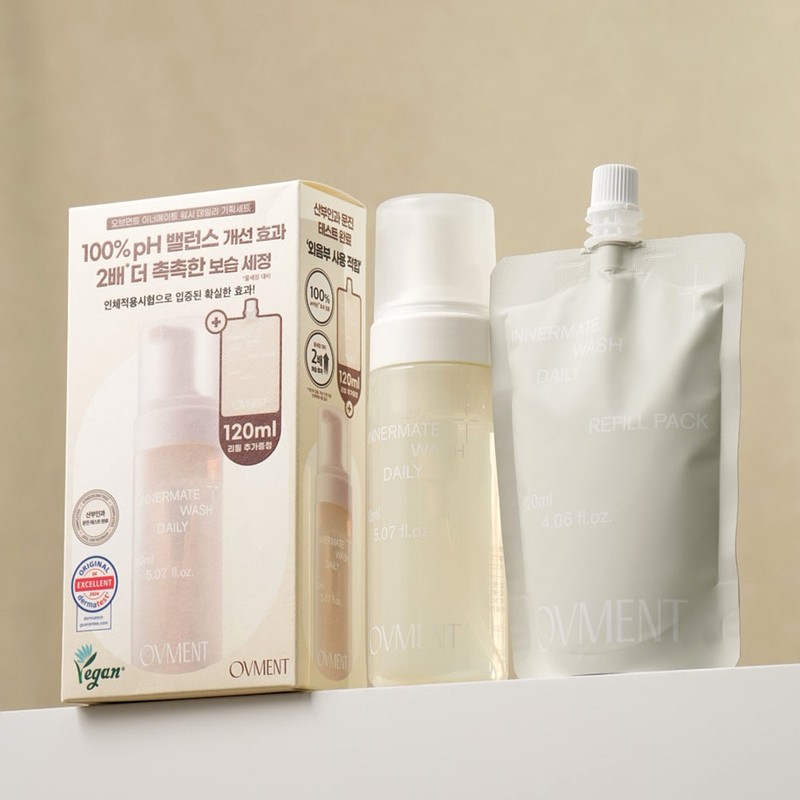 ovment Innermate Wash Daily 150ml Set (+Refill 120ml) - [SET]
