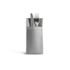 Airlaid napkins with cutlery pocket, ready-folded, grey, 40 x 40