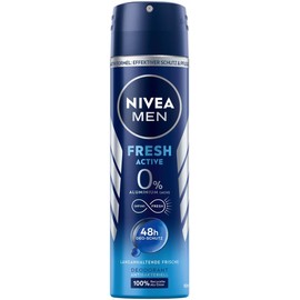 NIVEA Men Fresh Active Deodorant Spray 6 x 150 ml Pack of 6