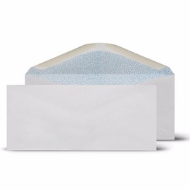 Wideskall® White Security #10 Plain Letter Mailing Envelopes, 4-1/8 x 9-1/2 inch, Pack of 40