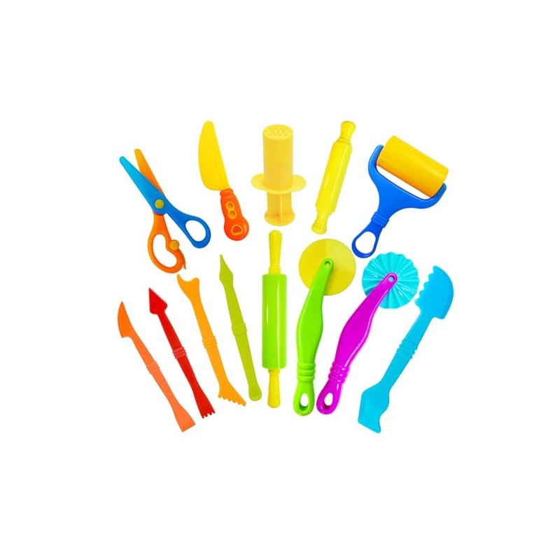 Dough Tool Set, 13Pcs Dough and Clay Play Tools Kit