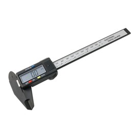 mitas ER-DGVC Digital Caliper Digital Caliper Measuring Up to 6.1 inches (155 mm) / Inch Switching, Carbon, Carbon Fiber-made, Liquid Crystal, Tool, Lightweight, Outer Diameter, Inner Diameter, Depth, Steps, Size, Millimeters, Reset, Digital Display, Do-