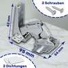 Kit 2 pieces fridge hinge top and bottom with 2