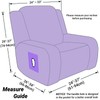 ZNSAYOTX Stretch Velvet Recliner Cover 4-Pieces, Thick Soft Recliner Chair