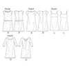 BUTTERICK PATTERNS B5812 Misses' Dress and Slip, Size A5 (6-8-10-12-14)