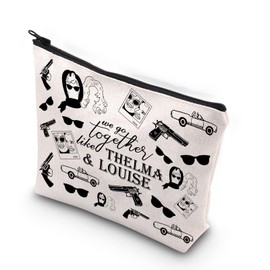 Adventure Movie Makeup Bag Trouble Best Friend Themed Gift Partners in Crime Zipper Pouch 90s Movie (together like CA)
