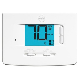 Non-Programmable Thermostat, 1 H 1 C, Wall Mount, Hardwired/Battery, 18/30VAC, Mfr: 1020-A