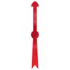 Large Arrow Spinner, 11.8 in/30 cm, Red Plastic with Suction