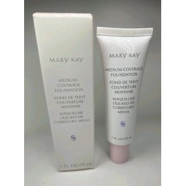 Mary Kay Medium Coverage Foundation Ivory 105 #303600 New Old Stock Pink Cap
