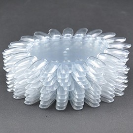 Beauties Factory 10 x Clear Color Display Practice Nail Tip Wheel