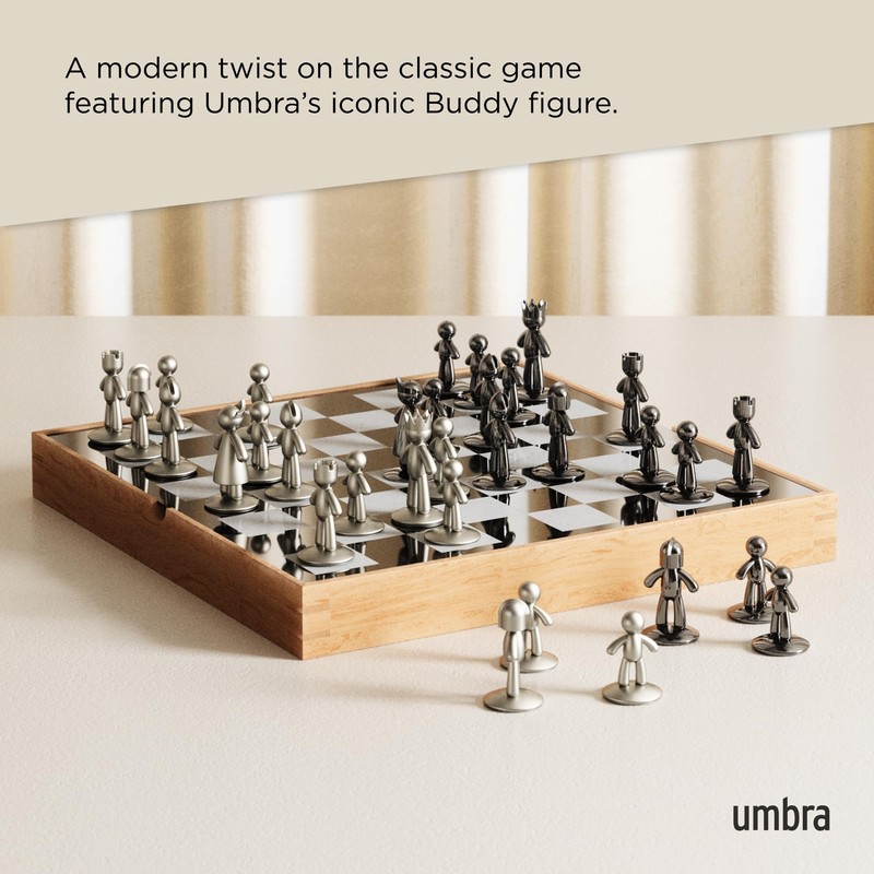Umbra Buddy Chess Set for Kids & Adults – Modern