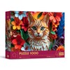 Trefl 3D Effect, Cat-1000 Pieces-40th Anniversary, Art Paper Art, Premium