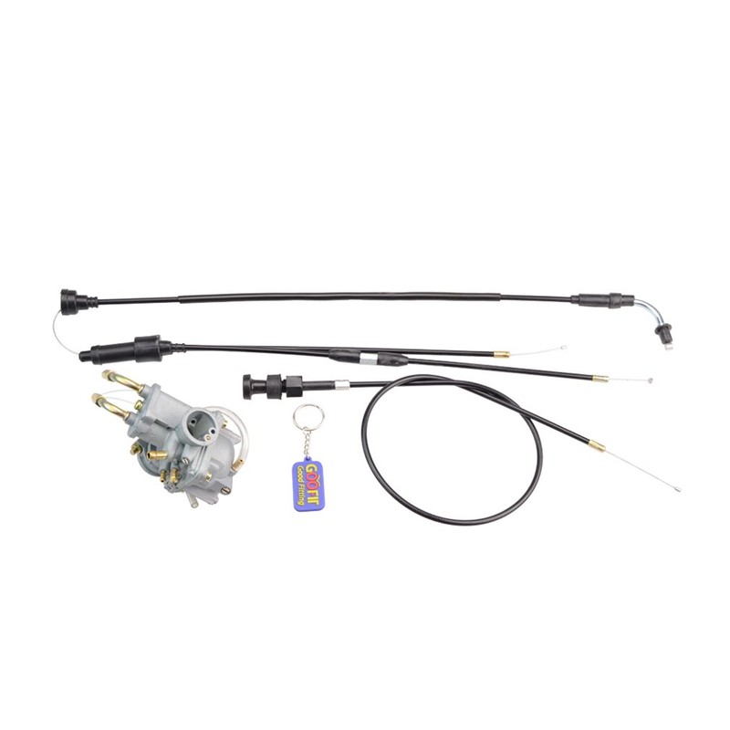 GOOFIT Throttle Gas Cable + Carburetor Carb for PY50 QT50