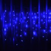 LightsGo Waterproof BLUE Icicle Christmas Fairy Lights 120 Lights 4