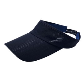 Chrome Crane CB320 Hat, Sun Visor, Brim Length, Plain, Sunshade, Sports, Outdoor, Casual, Men's, Women's,, navy, Free size