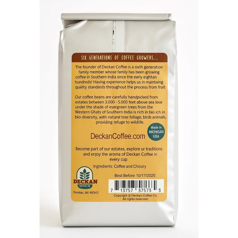 South Indian Mysore Coffee - Ground with Chicory - Authentic