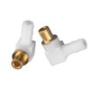 SAOIGEJUA (2Pack) Carburetor Fuel Fitting Elbow Carb Hose Connector Fits