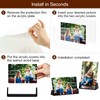 Boxalls 2 Pack Acrylic Picture Frames 6x8 with Translucent Black