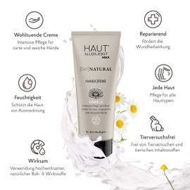Hautlliebst Hand Cream Chamomile Moisture for Damaged Skin and Hands 100 ml