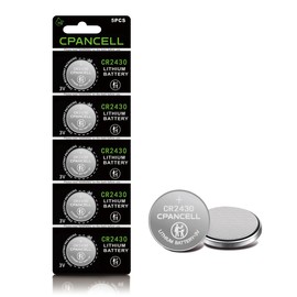 CPANCELL CR2430 Lithium Batteries 3V High Capacity Battery (5 Count)
