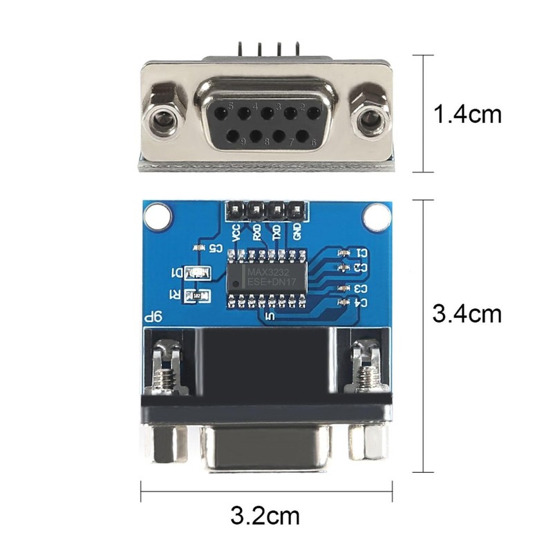 AYMBH MAX3232 RS232 to TTL Serial Port Converter Transceiver Module