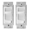 Leviton 6674-P0W SureSlide Universal 150-Watt LED and CFL/600-Watt Incandescent Dimmer,