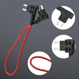 CBWPR091AA TIPM Bypass Cable Fuse Holder Fuse Adapter Repair Fuel Pump Relay Bypass Cable Compatible with Dodge Ram 1500 2500 3500 Jeep Chrysler VW 2007-2016 14AWG Wire 20AMPs