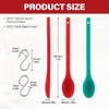 2pcs Extra Long Silicone Mixing Spoon,12 Inch Nonstick Heat Resistant