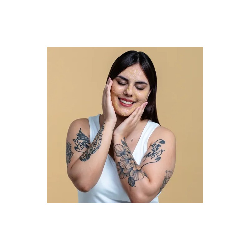 Gel Facial Perlas Exfoliantes Manzanilla 100gr Todo Tipo De Piel