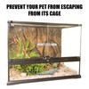 2pcs Reptile Terrarium Lock for Sliding Door, Adhesive Bearded Dragon