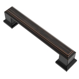 Alzassbg 10 Pack Oil Rubbed Bronze Cabinet Pulls, 3-3/4 Inch(96mm) Hole Center Cabinet Handles Kitchen Pulls for Cabinets and Drawer AL3071ORB