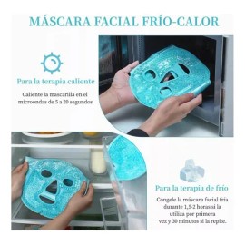 Mascarilla Facial Hielo Hidrogel Relajante Frio Caliente Tipo De Piel Normal                                                                          