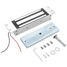Recessed Magnetic Lock for Access Control, 500KG 1200lbs Holding Force Flush Mount Electromagnetic Lock, Fail Safe DC 12V Waterproof for Wood Metal Fire Doors