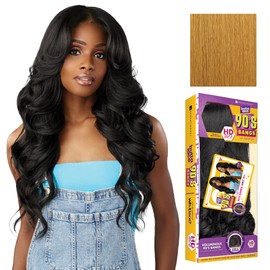 Sensationnel Butta Lace 90Sbangs Wigs - Unit 911 Glueless Wide Deep Part Synthetic Preplucked Hairline (SUNFLOWERBLONDE)